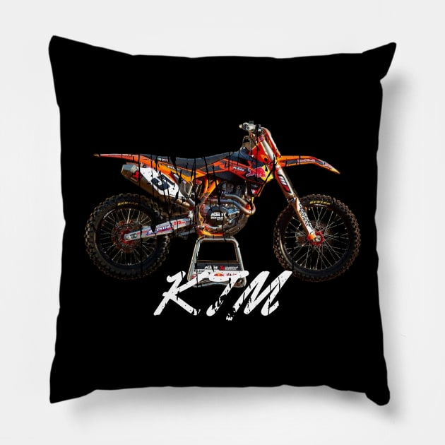 KTM DIRTBIKE Pillow by Cult Classics