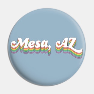 Mesa, Arizona /// Retro Typography Design Pin