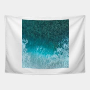 blue ocean sea waves Tapestry