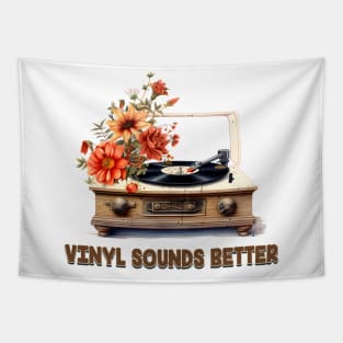 Vinyl sounds better - Old School Classic Retro Tapestry