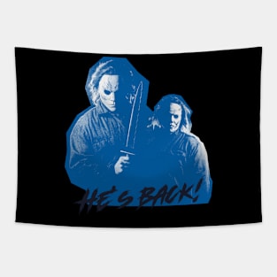 Hes Back Tapestry