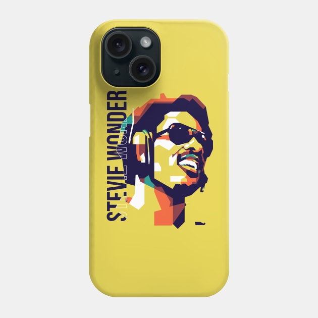 Stevie Wonder on WPAP Style Phone Case by pentaShop