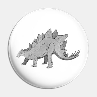 Dinosaur Stegosaurus Dino Prehistoric Vintage Design Pin