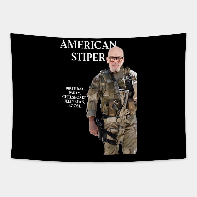 American Stiper Tapestry by badvibesonly