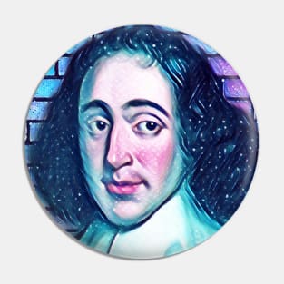 Baruch Spinoza Snowy Portrait | Baruch Spinoza Artwork 12 Pin