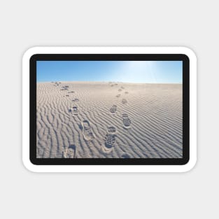 Footsteps in Desert Magnet