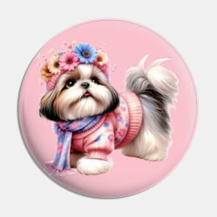 Adorable Shih Tzu Pin