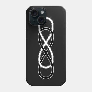 Spirit Symbol INFINITY DOUBLE LEMNISCATE BLACK WHITE 2 Phone Case