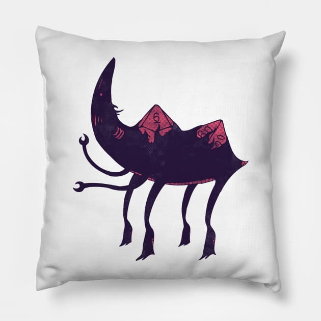 d10 Pillow by againstbound