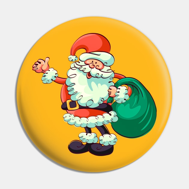 Happy Santa Pin by koolteas