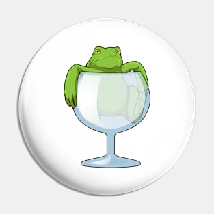 Frog Glass Pin