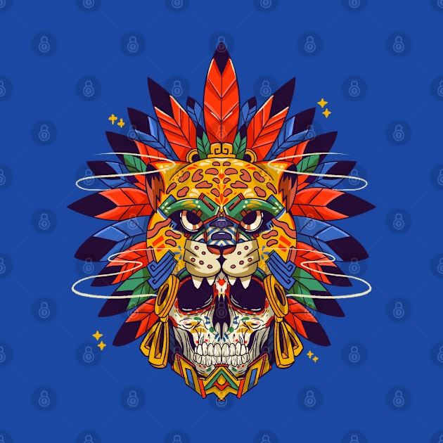 Mexican Jaguar Warrior by Mas que tacos