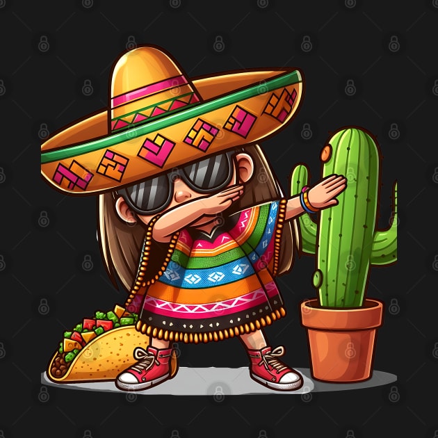 Celebrate Cinco de Mayo with our Dabbing Mexican  GIRL by click2print