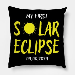 My First Total Solar Eclipse April 8th Toddler Kids Eclipse Pillow