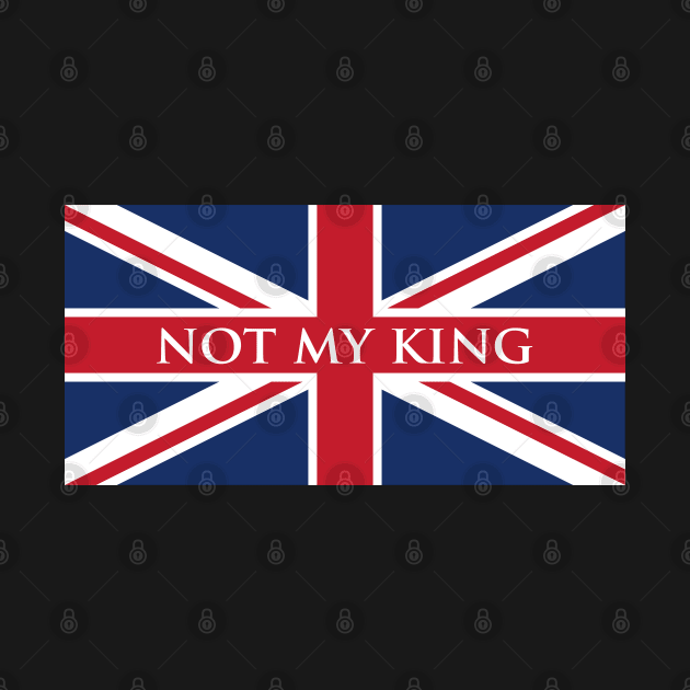 Not My King Union Jack Flag by anonopinion