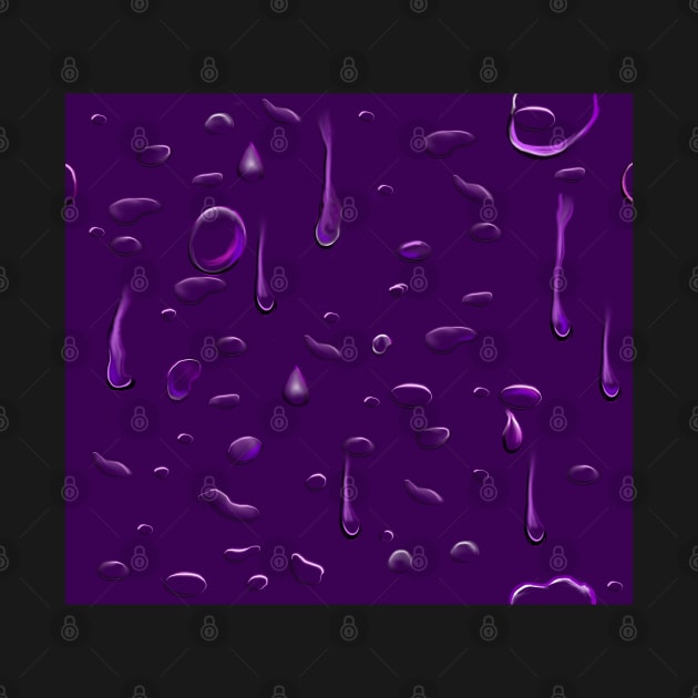 purple again 2, raindrops deep purple by Artonmytee