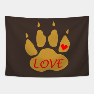 Love Paw Tapestry