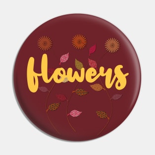 Bright Decorative Floral Pin