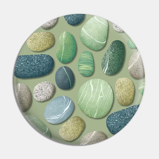 Sea Stones Pin by MarynArts