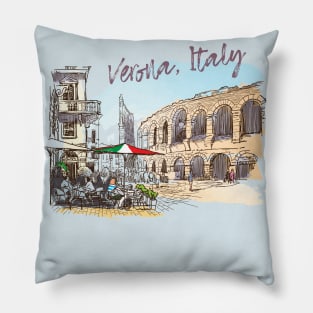 Verona,, Italy Pillow