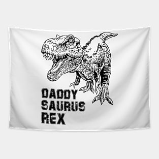 Daddysaurus t rex dinosaur shirt fathers day gift Tapestry