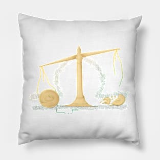 Libra Scales - Colour Outline Pillow