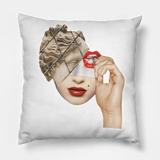 Girl Statue Pillow