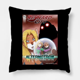 Alternotron cover (Art by Jed Soriano) Pillow