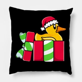 Cute Rubber Duck in Christmas Gift Pillow