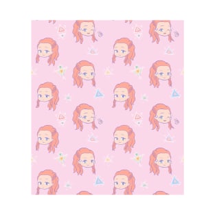 Chibi Aloy pattern (pink) T-Shirt