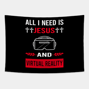 I Need Jesus And Virtual Reality VR Tapestry