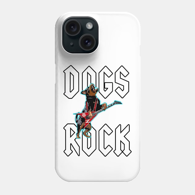 Dogs Rock #4 Phone Case by SiSuSiSu