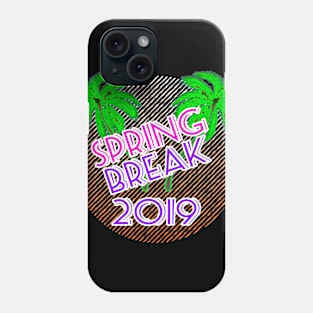 Spring Break 2019 Official T-Shirt #3 by Basement Mastermind Phone Case