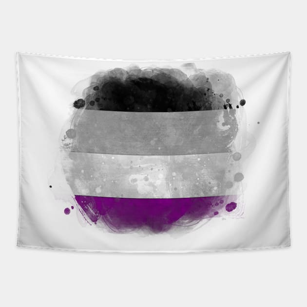 Asexual pride flag Tapestry by Mig's Design Shop