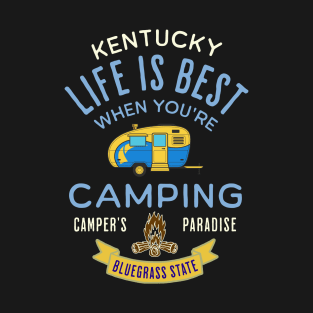 Kentucky Camping Retro T-Shirt