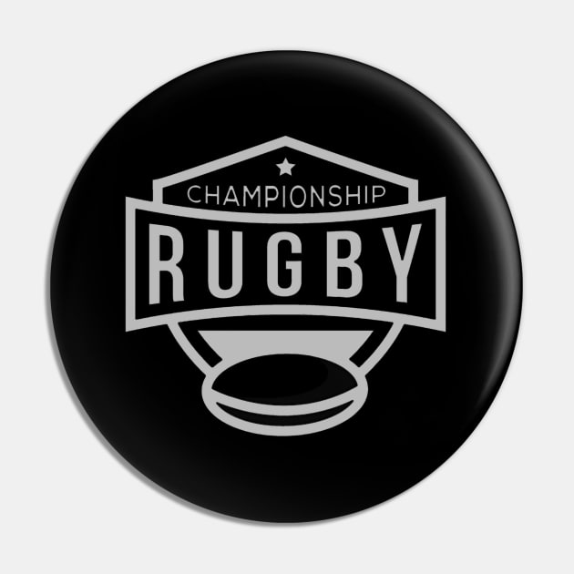 Rugby Pin by Brainable ART