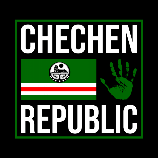 Chechnya Flag, Chechen Republic, Chechen Fighter by Jakavonis