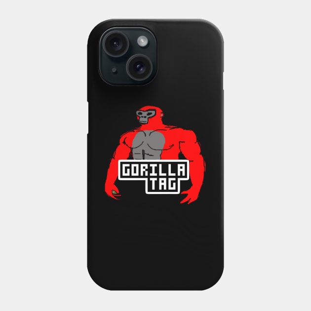 Gorilla Tag Red Monke VR Gamer Merch Phone Case by gts