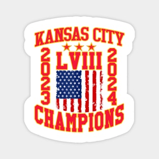 Super Bowl LVIII Champions - Kansas City Chiefs Magnet