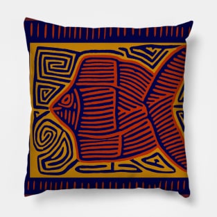 KUNA INDIAN PESCADO Pillow