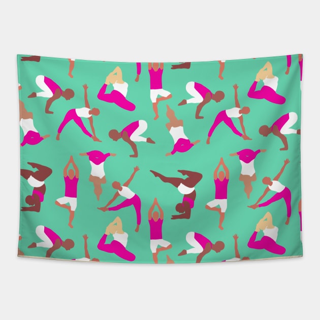 Asana Time Tapestry by NickiPostsStuff