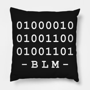 Black Lives Matter Binary Pillow