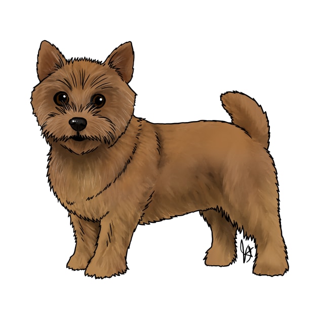 Dog - Norwich Terrier - Red by Jen's Dogs Custom Gifts and Designs