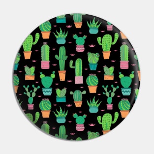 Bold Cactus and Succulents Pattern Pin