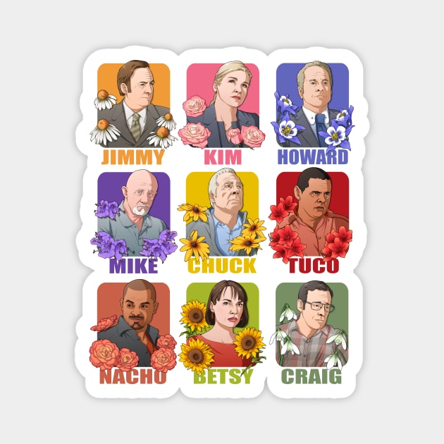 Better Call Saul Stars Magnet by NessaSan