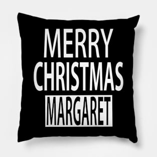 Merry Christmas Margaret Pillow