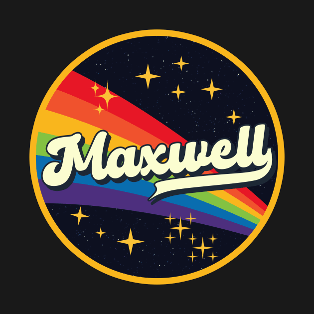 Maxwell // Rainbow In Space Vintage Style by LMW Art