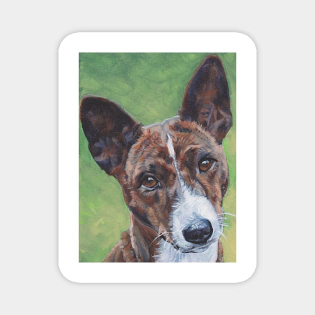 Basenji Fine Art Painting Magnet by LASHEPARD