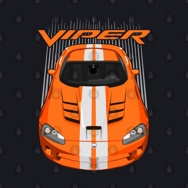 Viper SRT10-orange and white by V8social