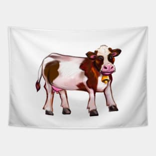 Old Macdonald had a farm and on that farm he had a cow wearing a bell. Cow Tapestry